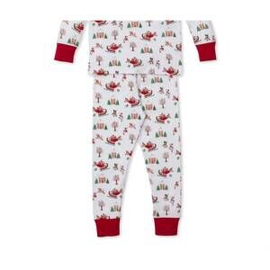 NEW KISSY KISSY toddler snugfit pajama set in up & away santa pups